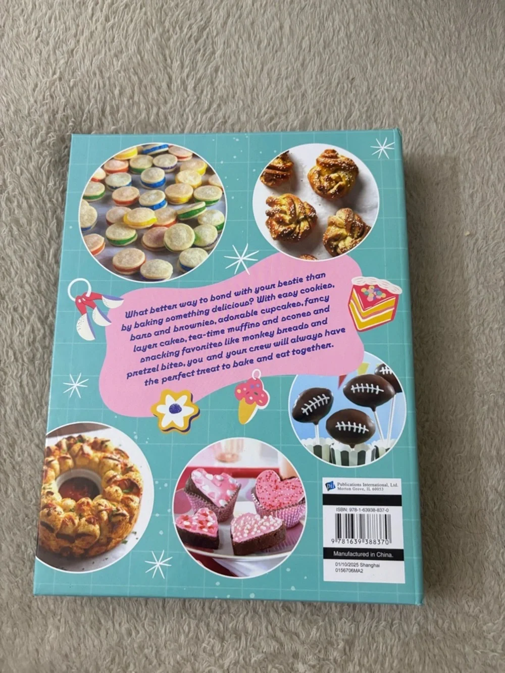 Baking with My Bestie Decorative Recipe/Notebook - Pink & Teal